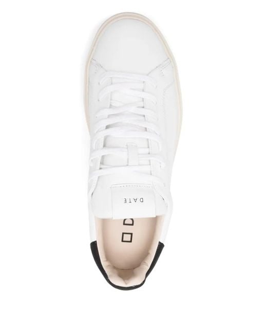 Date Levante Sneakers Met Leren Vlakken in het White voor heren