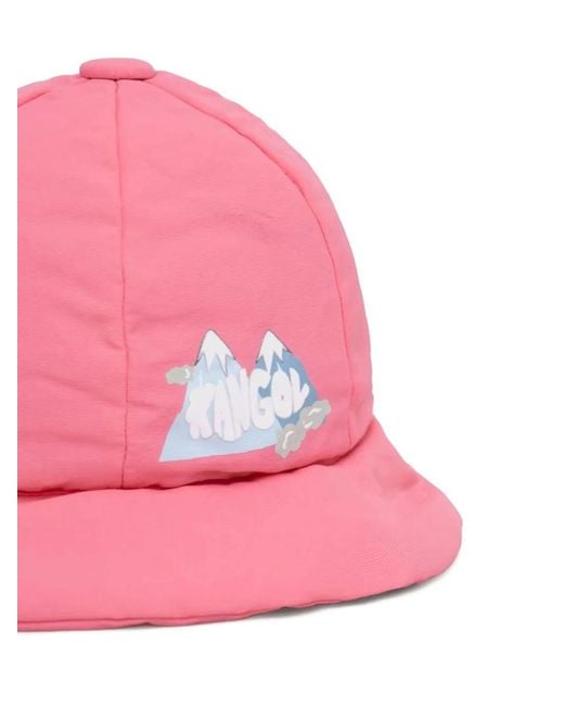 Kangol Pink Drawstring Appliqué Hat
