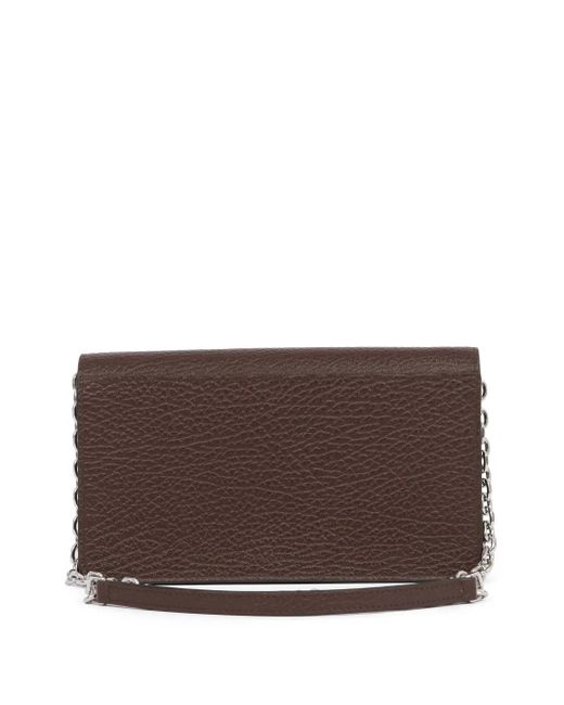 Maison Margiela Brown Four-Stitch Logo Bag