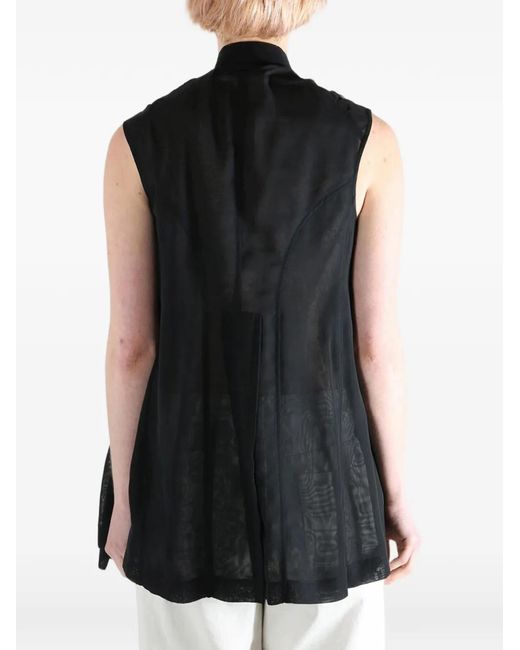 Comme des Garçons Black Rosette Button Shirt