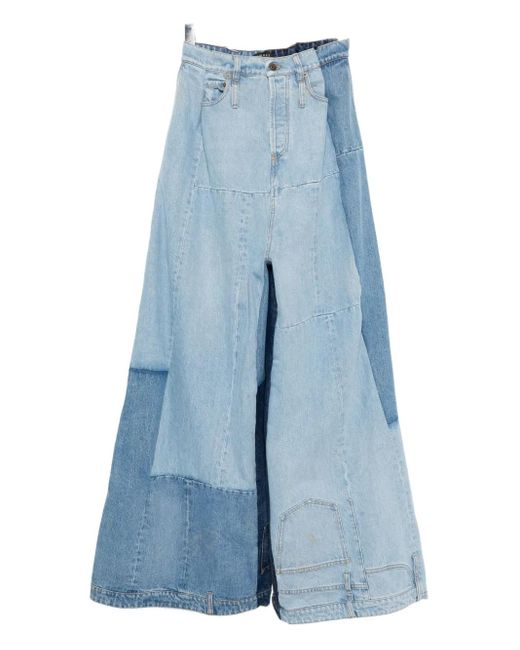 Jean À Design Colour Block A.W.A.K.E. MODE en coloris Blue