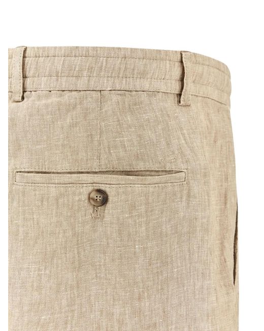 Paul & Shark Natural Buttoned-Pockets Chino Trousers for men