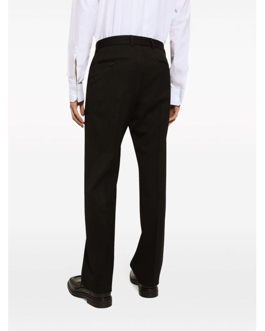 Pantalon de costume à coupe courte Dolce & Gabbana pour homme en coloris Black