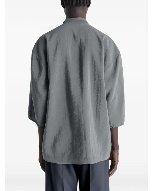 Lemaire Gray Soft Collar Top