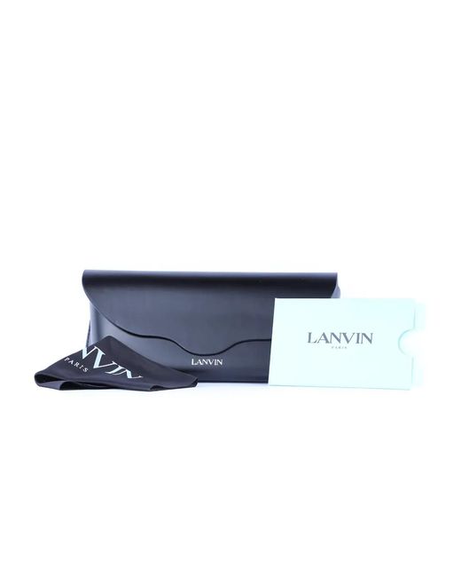 Lanvin Brown Brille Mit Eckigem Gestell