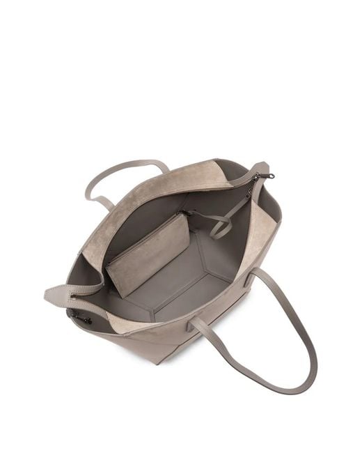 Brunello Cucinelli Gray Sac Cabas Bc Duo