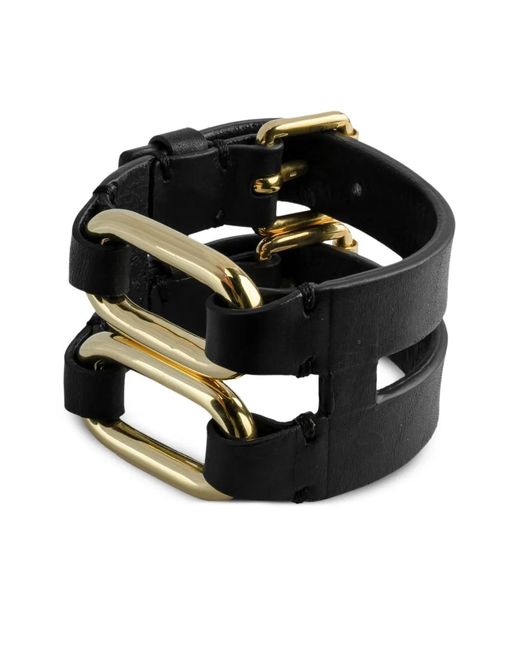 Parts Of 4 Black Sterling Link Gauntlet Bracelet