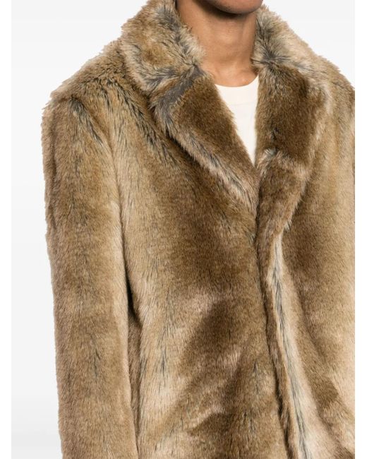 Unreal Fur Brown Lupin Jacket for men