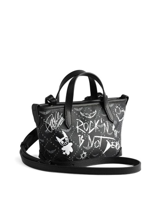 Zadig & Voltaire Black Z Shopper Tote Bag