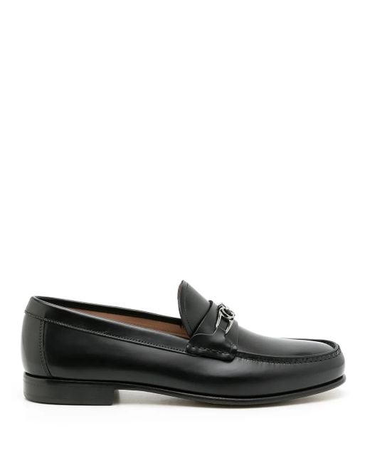 Ferragamo Black Ferragamo Mathias Slip-On Loafers for men
