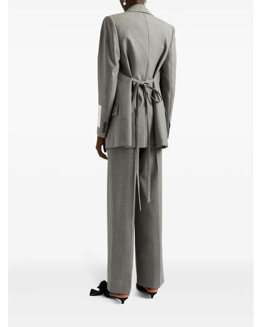 Erdem ベルテッド ラップジャケット Gray