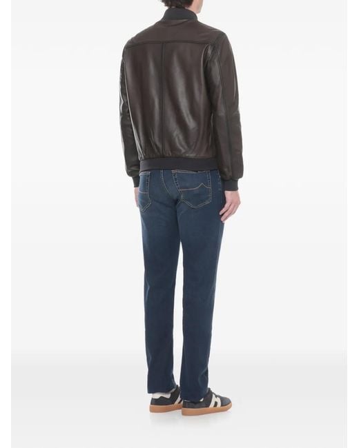 The Jack Leathers Black Dennis Jacket for men