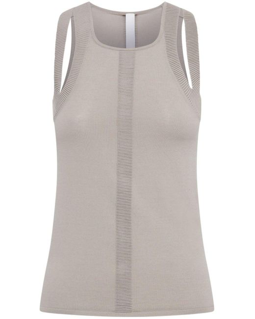 Dion Lee Gray Sculpt Muscle Tank Top