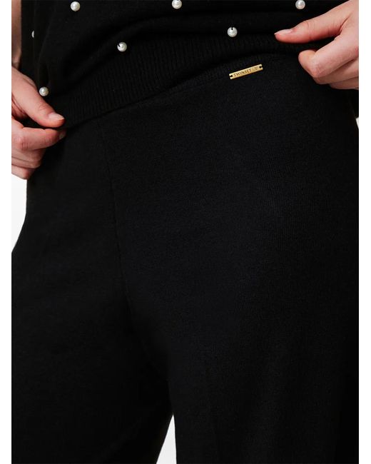 Twinset Black Palazzo Trousers