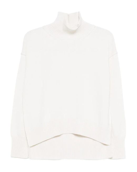 Pull À Col Roulé Vanisé en coloris White