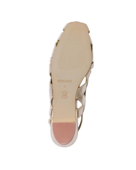 Bernardo White Glinda Strappy Sandals