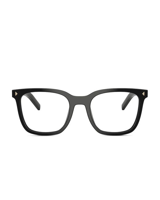 Prada Black Brille Mit Logo-Print