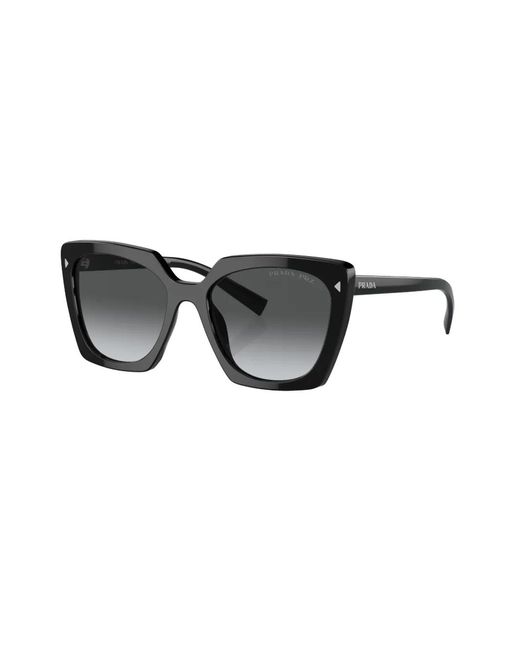 Prada Black Rectangle-Shape Sunglasses