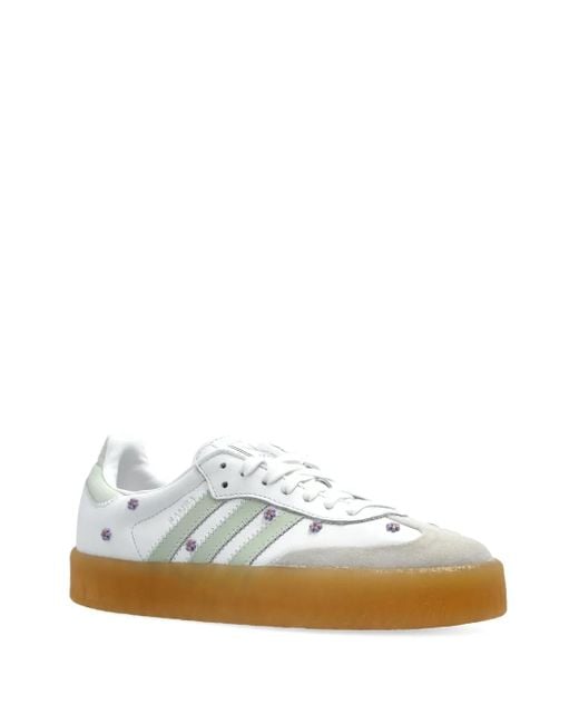 adidas gazelle silver green womens Flower Power main image 1