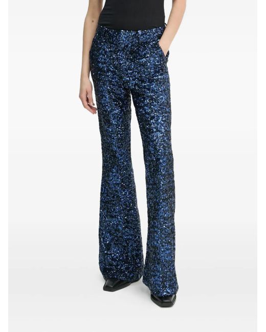 Zadig & Voltaire Blue Sequinned Trousers