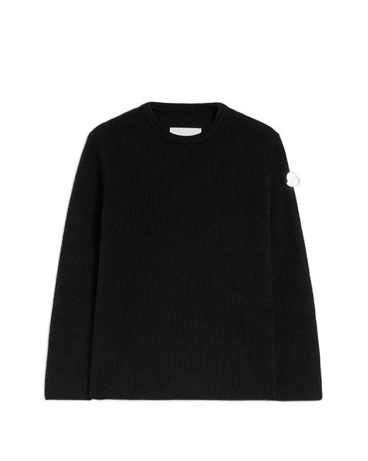 Jil Sander Black X Moncler Ribbed Sweater