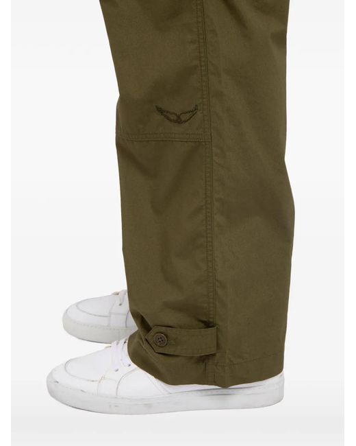 Zadig & Voltaire Green Palmyr Cargo Trousers for men