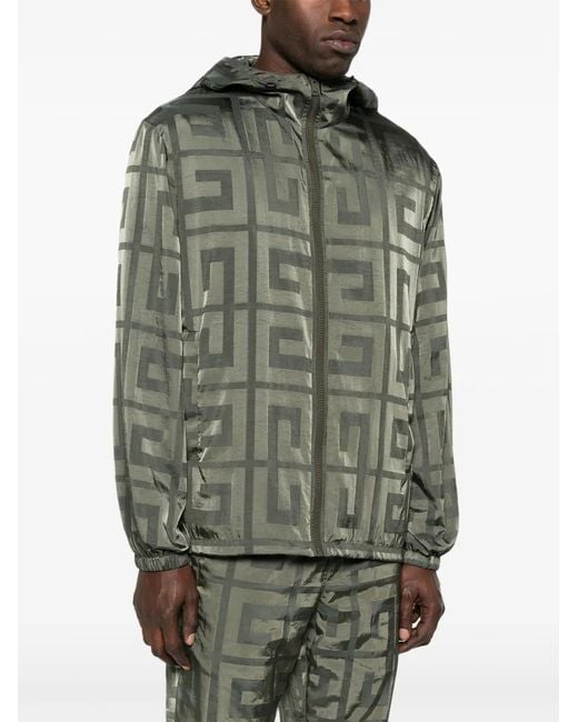 Givenchy Green 4G Windbreaker Jacket for men