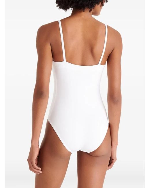 Eres White Spaghetti-Strap Swimsuit