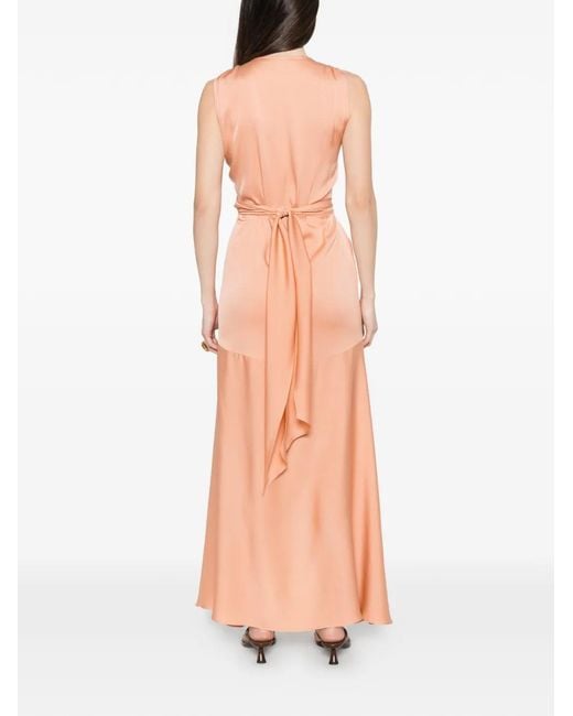 Silk95five Pink Shangri La Tie Front Dress