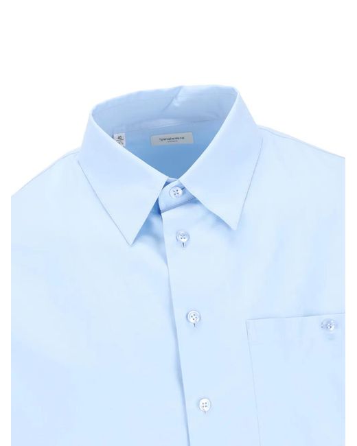 Saint Laurent Blue Pocket Shirt for men