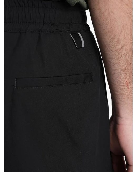 State of Order Black Drawstring Shorts for men