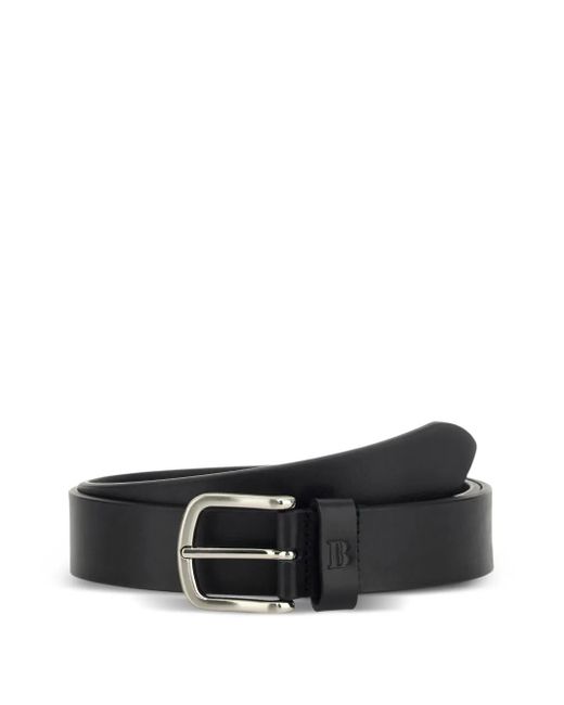 メンズ Boggi レザーベルト Black
