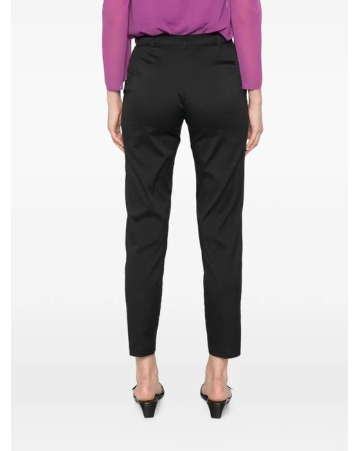 My Twin Black Heart-Plaque Slim-Fit Trousers