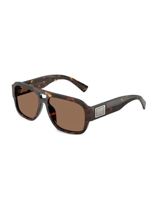 Dolce & Gabbana Brown Square Frame Sunglasses for men