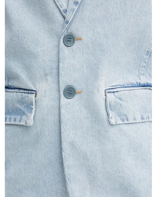 Liu Jo Blue Three-Button Denim Blazer