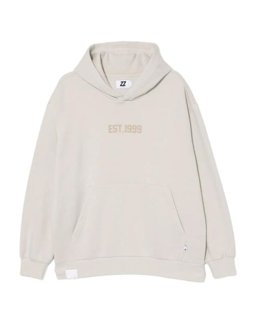 Izzue White Logo-Embroidered Hoodie for men