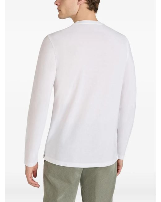 Slowear White Long-Sleeve T-Shirt for men