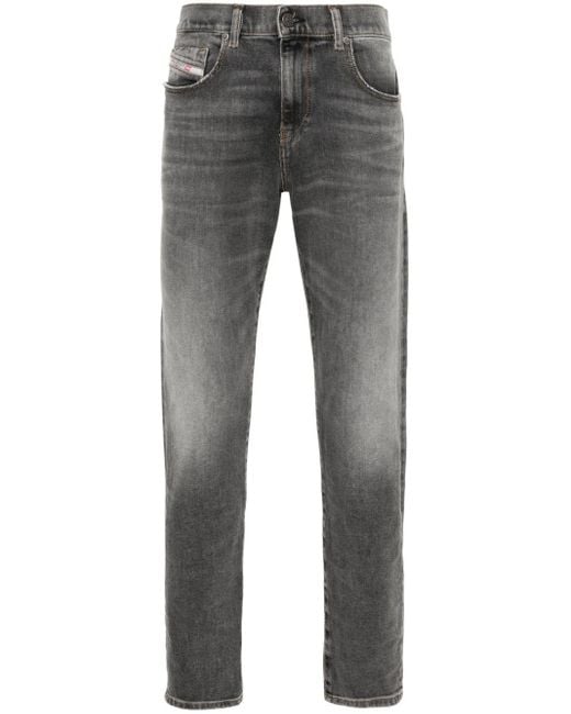 DIESEL Gray 2019 D-strukt Mid-rise Slim-fit Jeans for men