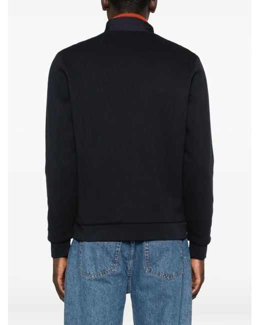 Fay Blue Quilted-Panelled Jacket for men