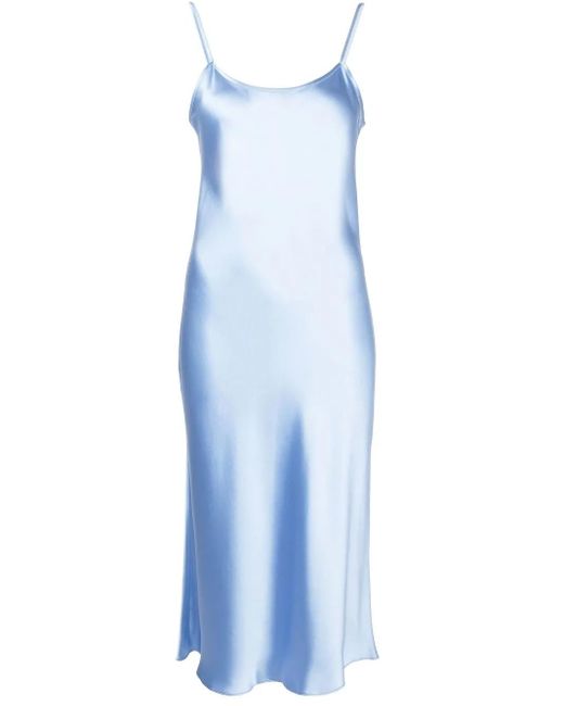Voz Blue Midikleid Aus Satin