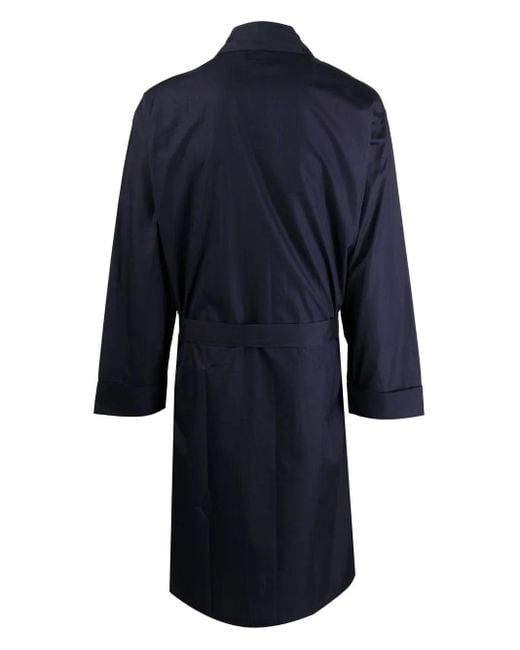 Paul Smith Blue Tied-Waist Wrap Robe for men