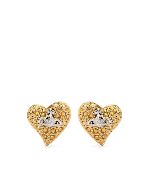 Boucles d'oreilles à plaque Orb Vivienne Westwood en coloris Metallic