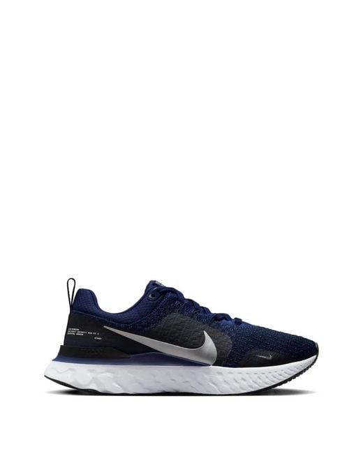 Nike Blue React Infinity Run Flyknit 3 Sneakers for men