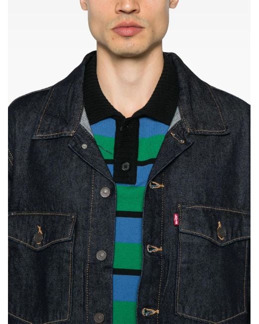 Levi's Denim Jack in het Black voor heren