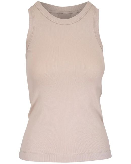 Brunello Cucinelli リブ タンクトップ Natural