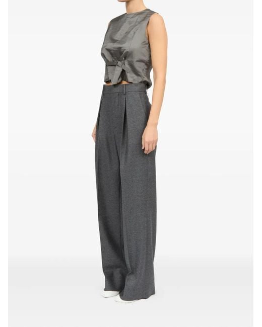 MM6 by Maison Margiela Gray Medium Tailored Trousers