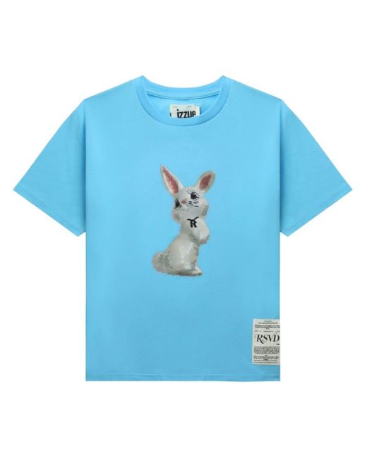 Camiseta con conejo estampado Izzue de color Blue