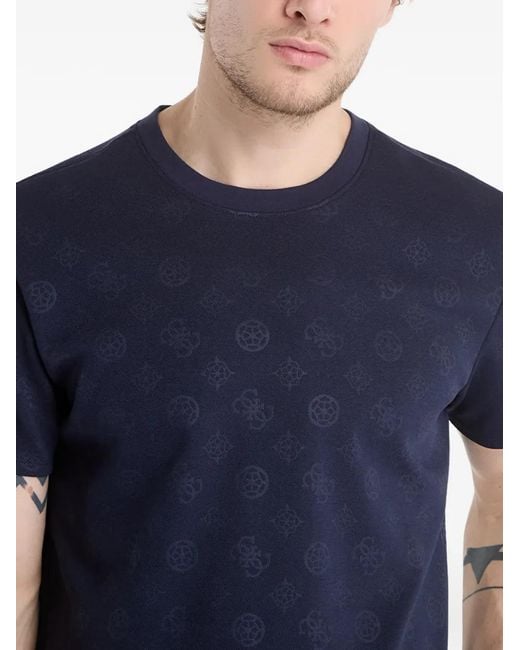 Guess Blue Short-Sleeves T-Shirt for men