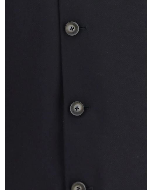 Herno Blue Veste Boutonnée À Col Montant for men
