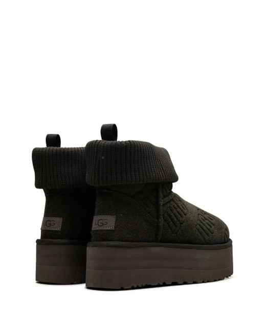 Ugg Black Classic Mini Platform "Forest Night" Boots
